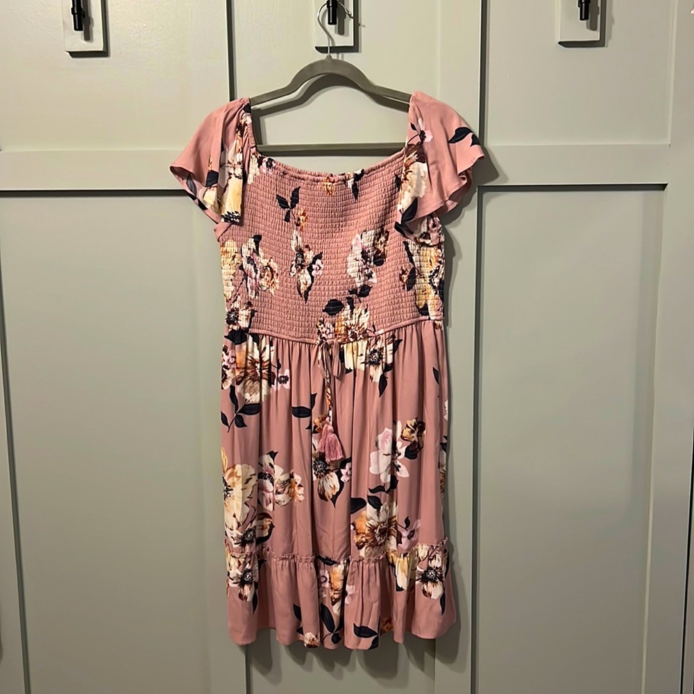 NWT Dusty pink/ mauve xhilaration dress size L